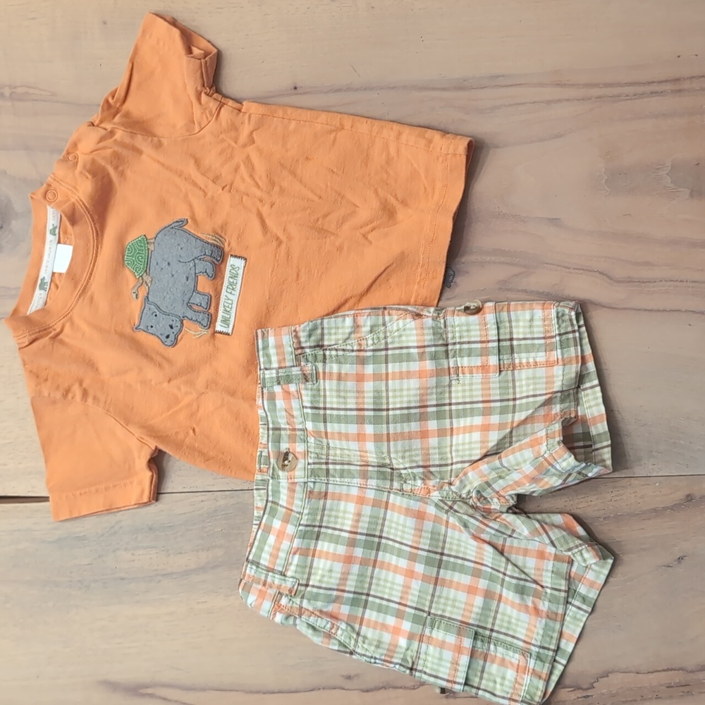 Janie and Jack short and t-shirt set - 3-6 months